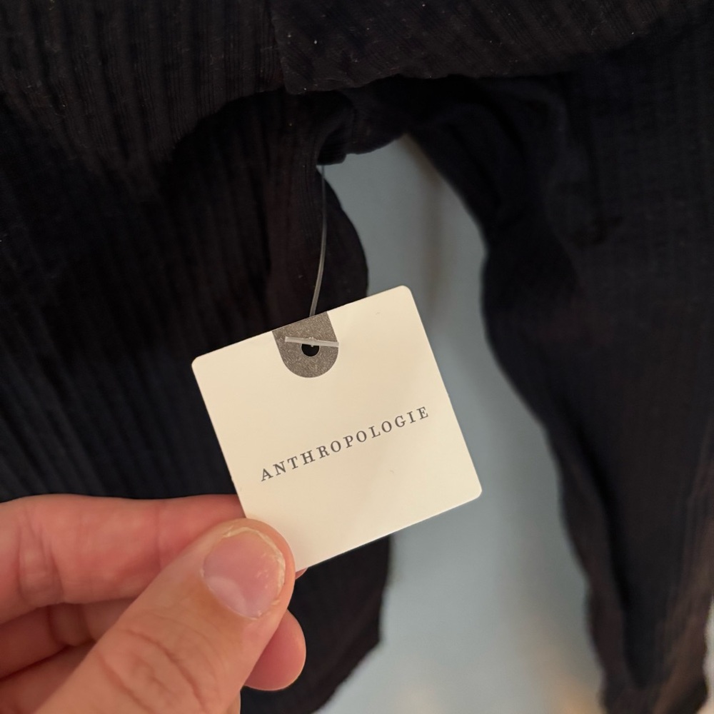Anthropologie | Size L | Ribbed Cropped Long Sleeve Top - Picture 3 of 7